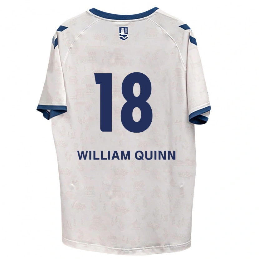 Danxen Dames Max William Quinn #18 Koninklijk Blauw Wit Uitshirt Uittenue 2026/27 T-Shirt België