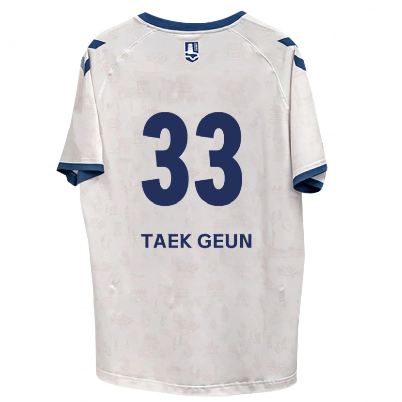 Danxen Dames Taek-Geun Lee #33 Koninklijk Blauw Wit Uitshirt Uittenue 2026/27 T-Shirt België
