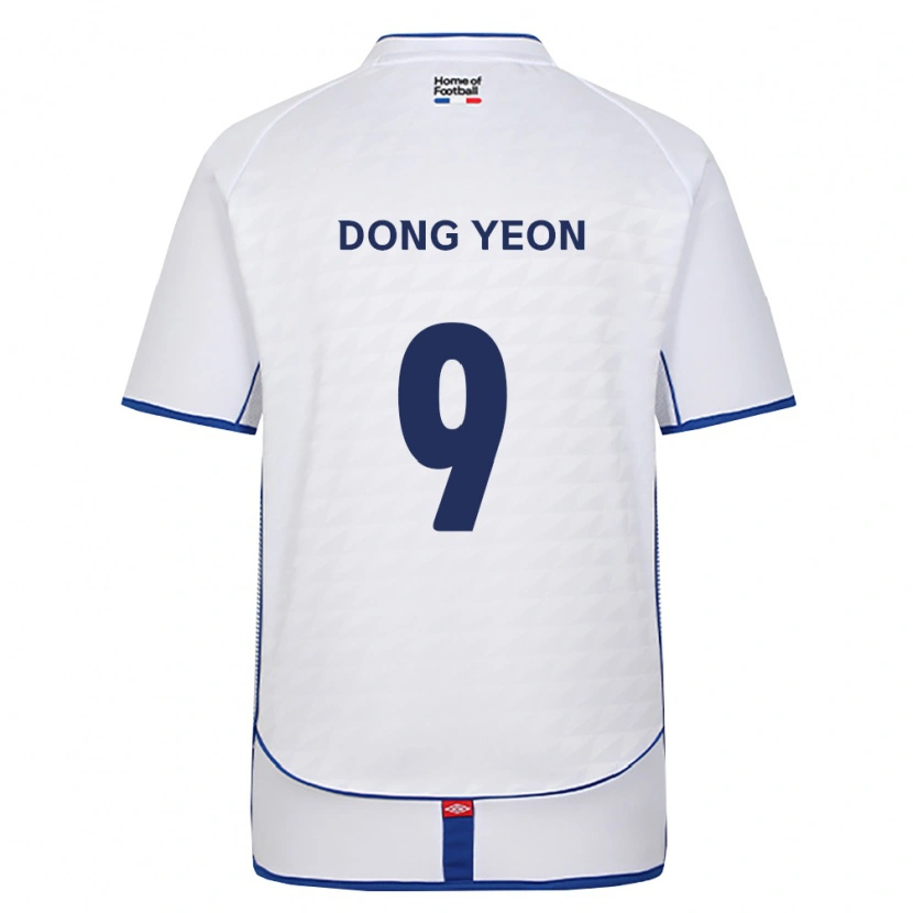 Danxen Dames Dong-Yeon Kim #9 Zwart Wit Rood Uitshirt Uittenue 2026/27 T-Shirt België