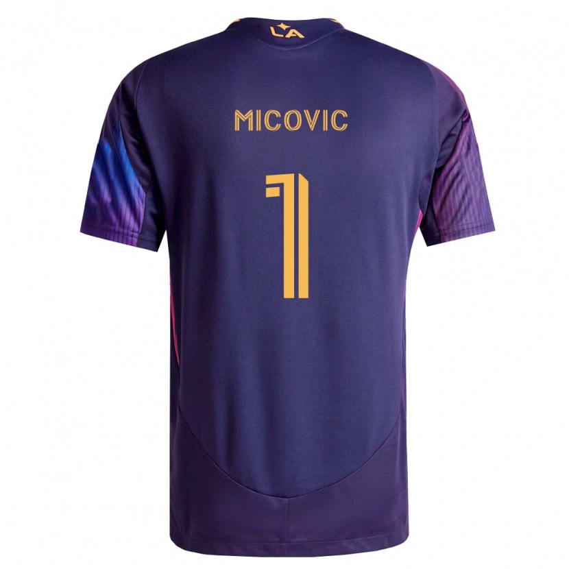 Danxen Dames Novak Mićović #1 Diep Paars Geel Uitshirt Uittenue 2026/27 T-Shirt België