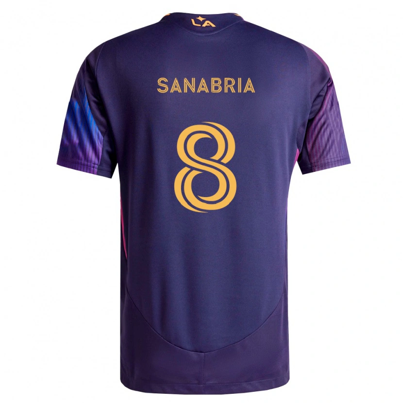 Danxen Dames Lucas Sanabria #8 Diep Paars Geel Uitshirt Uittenue 2026/27 T-Shirt België