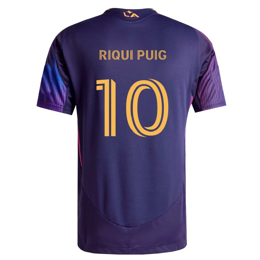 Danxen Dames Riqui Puig #10 Diep Paars Geel Uitshirt Uittenue 2026/27 T-Shirt België