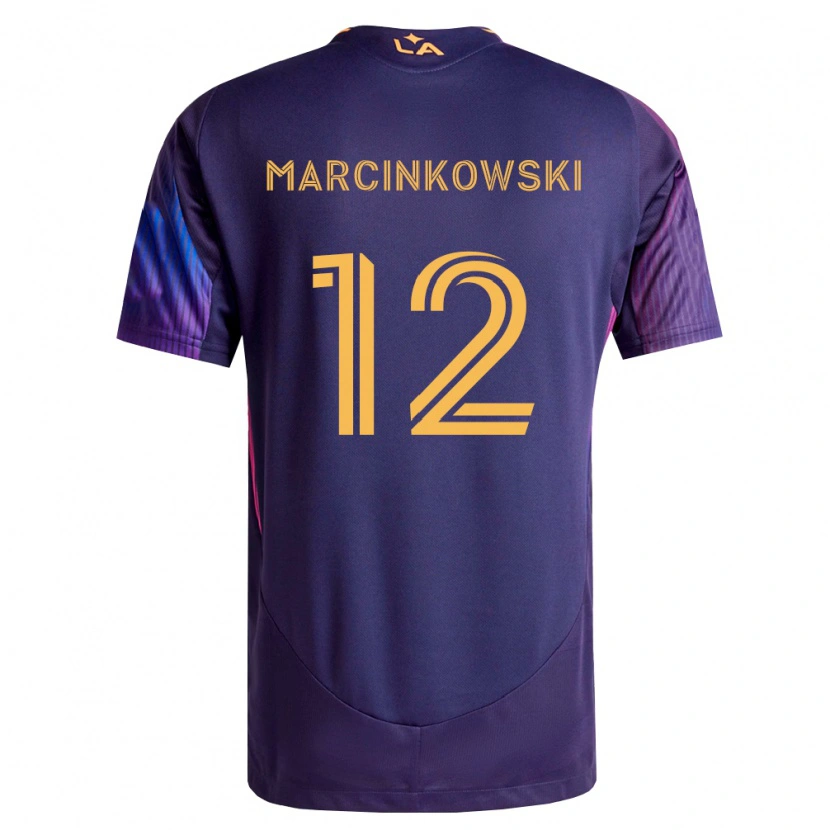 Danxen Dames Jt Marcinkowski #12 Diep Paars Geel Uitshirt Uittenue 2026/27 T-Shirt België