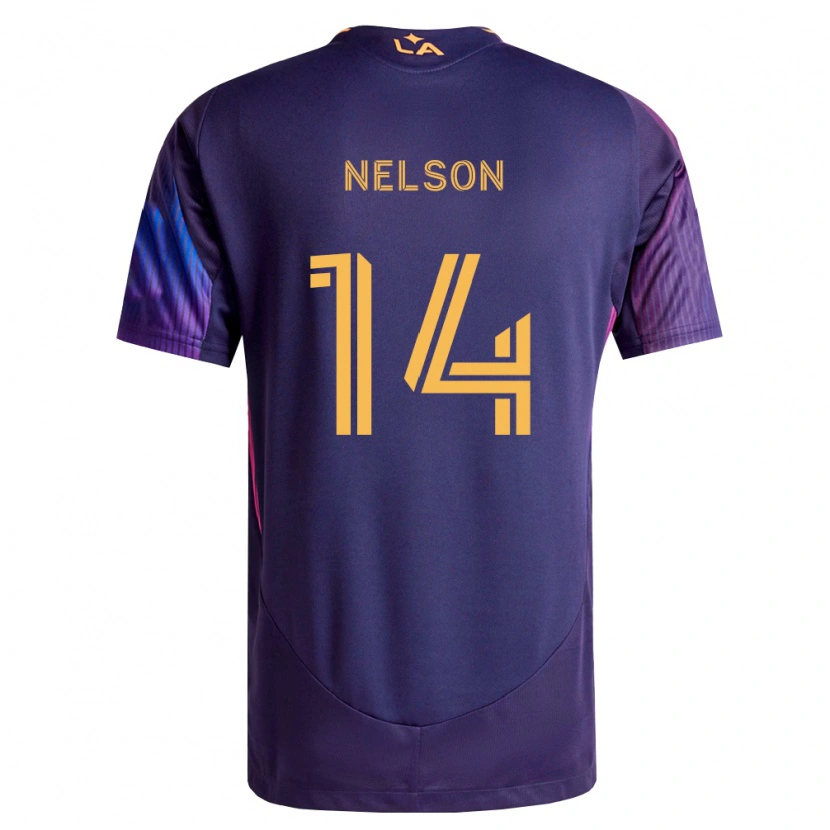 Danxen Dames John Nelson #14 Diep Paars Geel Uitshirt Uittenue 2026/27 T-Shirt België