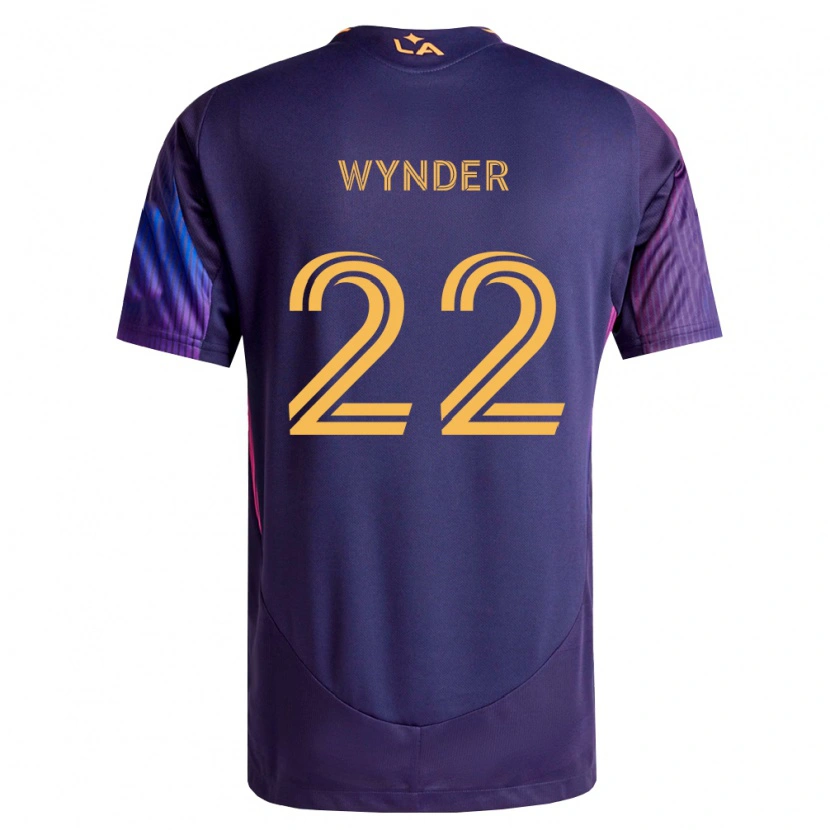 Danxen Dames Elijah Wynder #22 Diep Paars Geel Uitshirt Uittenue 2026/27 T-Shirt België