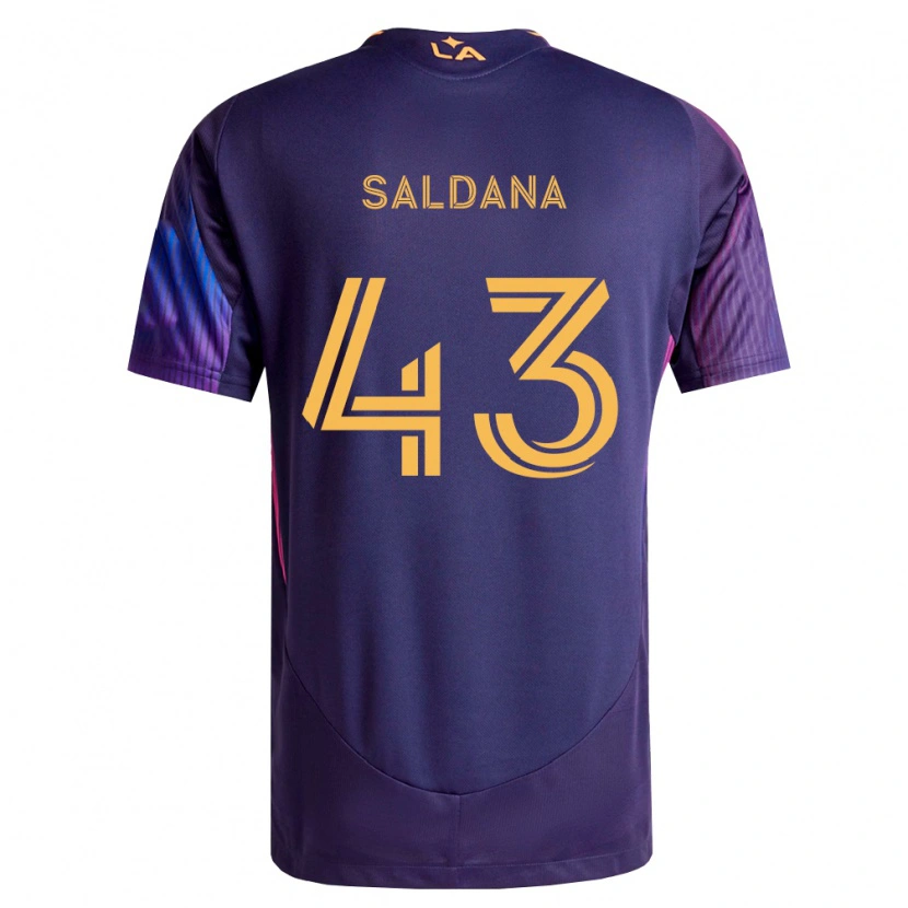 Danxen Dames Adam Saldaña #43 Diep Paars Geel Uitshirt Uittenue 2026/27 T-Shirt België