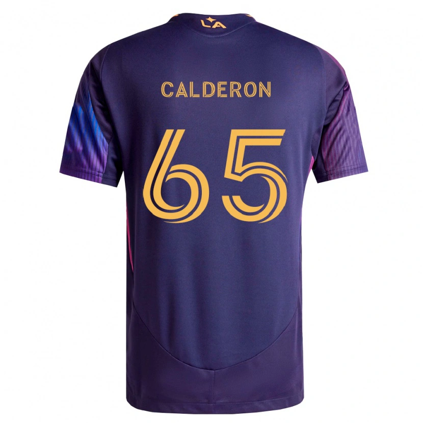 Danxen Dames Juan Calderón #65 Diep Paars Geel Uitshirt Uittenue 2026/27 T-Shirt België