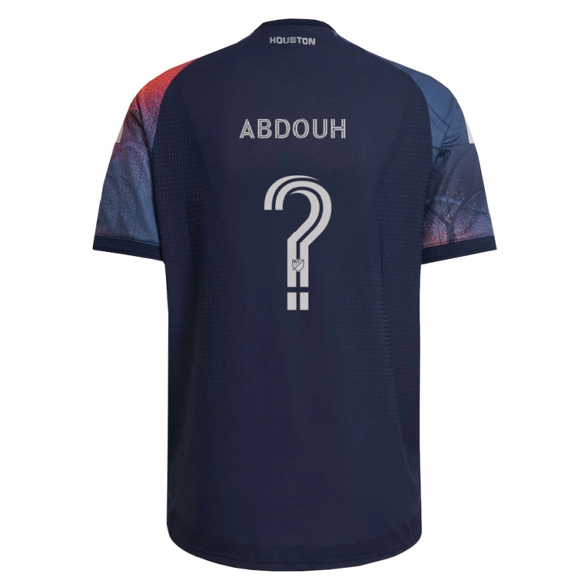 Danxen Dames Adam Abdouh #0 Diep Blauw Wit Oranje Uitshirt Uittenue 2026/27 T-Shirt België