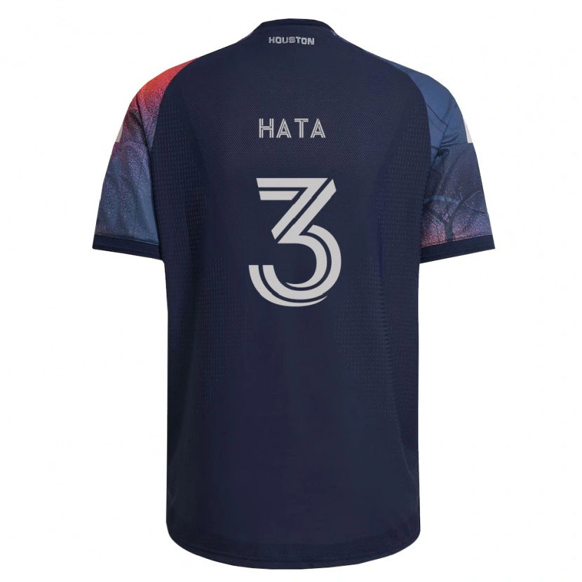 Danxen Dames Eiji Hata #3 Diep Blauw Wit Oranje Uitshirt Uittenue 2026/27 T-Shirt België