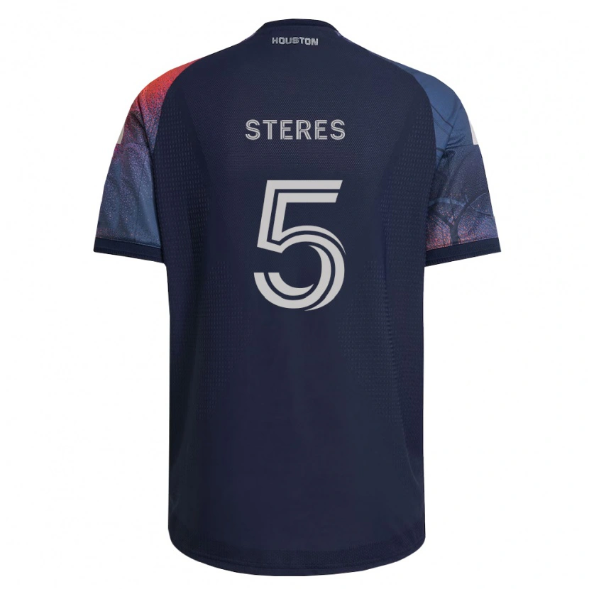 Danxen Dames Daniel Steres #5 Diep Blauw Wit Oranje Uitshirt Uittenue 2026/27 T-Shirt België