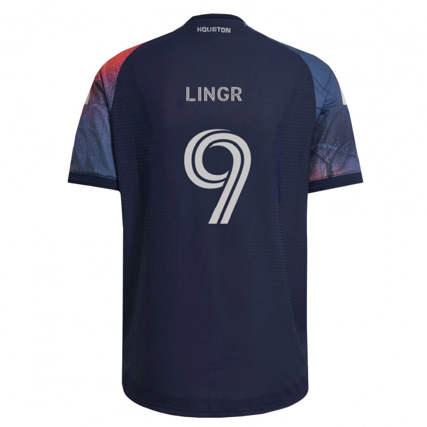 Danxen Dames Ondrej Lingr #9 Diep Blauw Wit Oranje Uitshirt Uittenue 2026/27 T-Shirt België