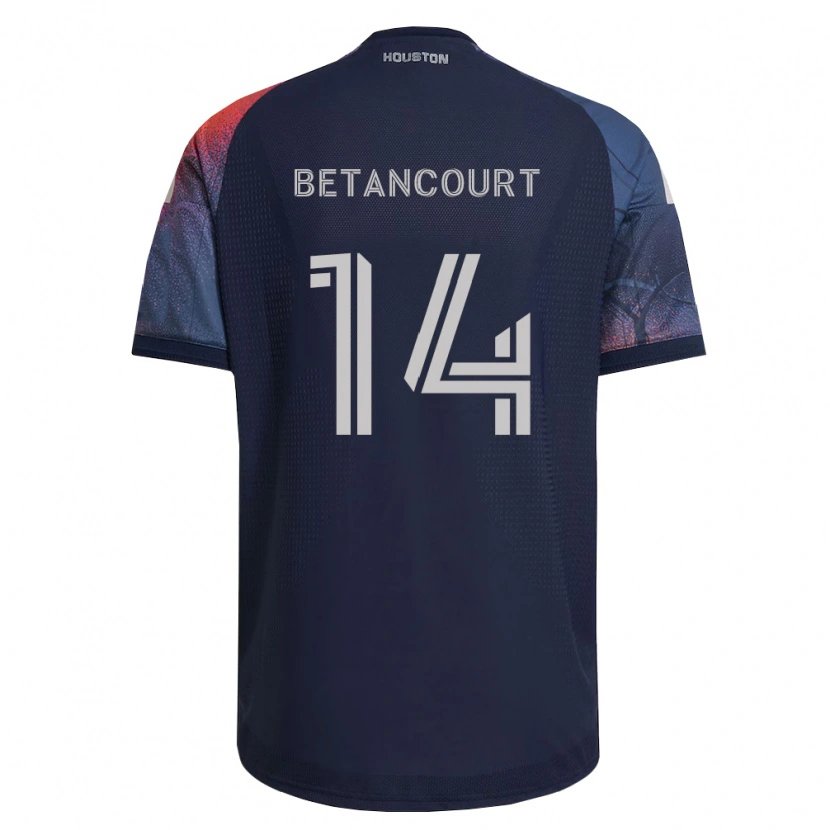 Danxen Dames Noah Betancourt #14 Diep Blauw Wit Oranje Uitshirt Uittenue 2026/27 T-Shirt België