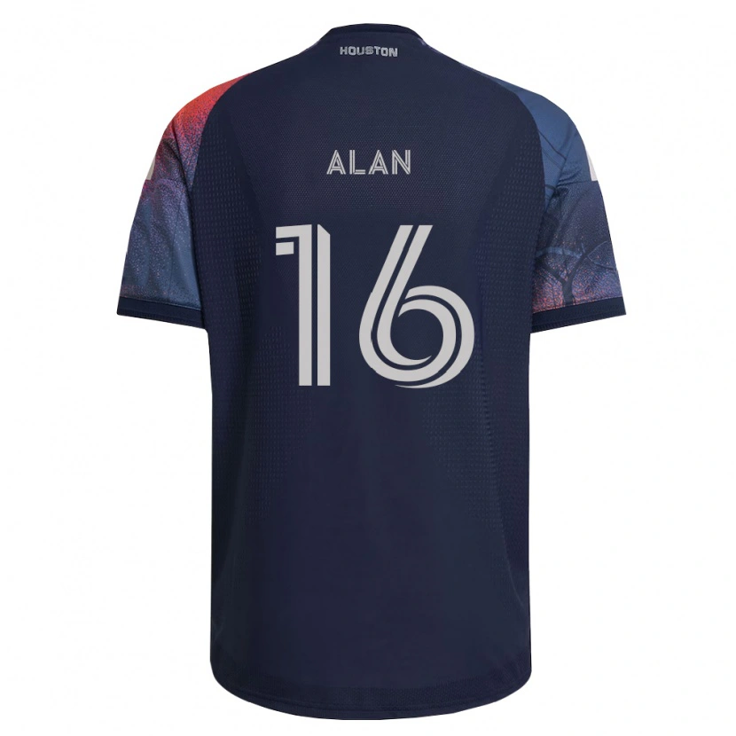 Danxen Dames Alan Aparecido Martins Ferreira #16 Diep Blauw Wit Oranje Uitshirt Uittenue 2026/27 T-Shirt België
