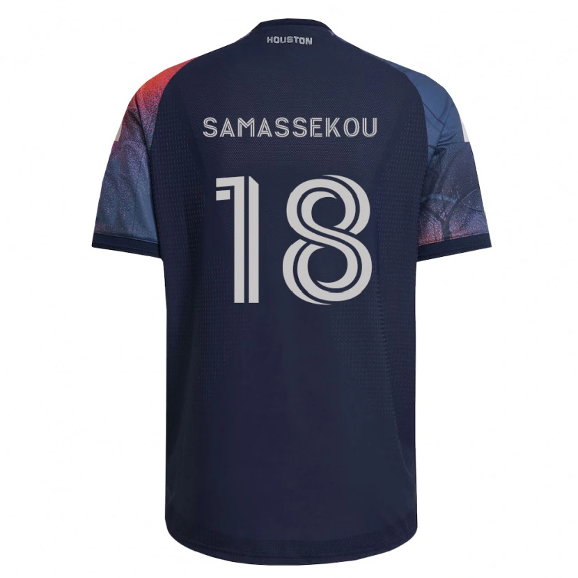 Danxen Dames Diadié Samassékou #18 Diep Blauw Wit Oranje Uitshirt Uittenue 2026/27 T-Shirt België
