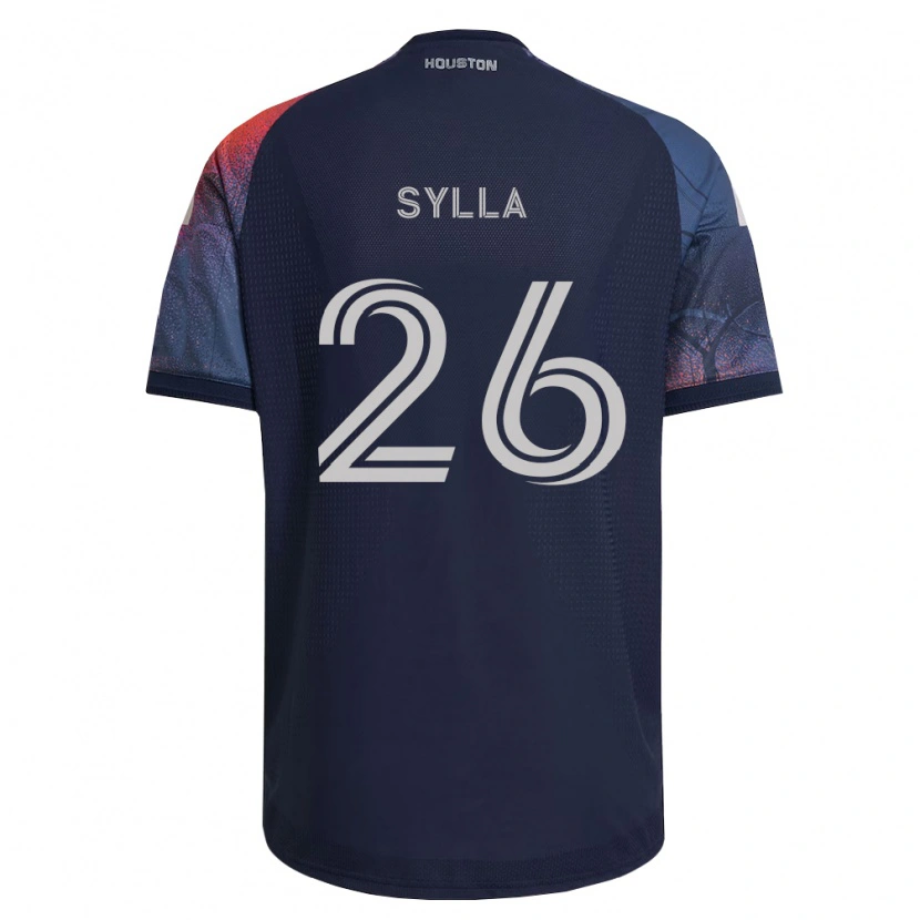 Danxen Dames Ousmane Sylla #26 Diep Blauw Wit Oranje Uitshirt Uittenue 2026/27 T-Shirt België