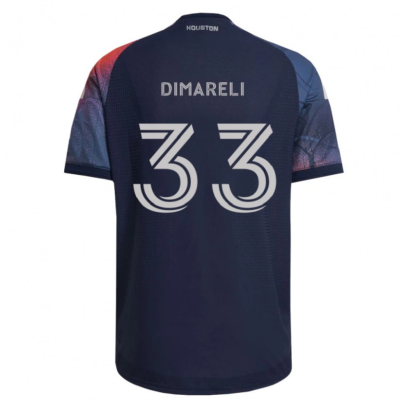 Danxen Dames Mattheo Dimareli #33 Diep Blauw Wit Oranje Uitshirt Uittenue 2026/27 T-Shirt België