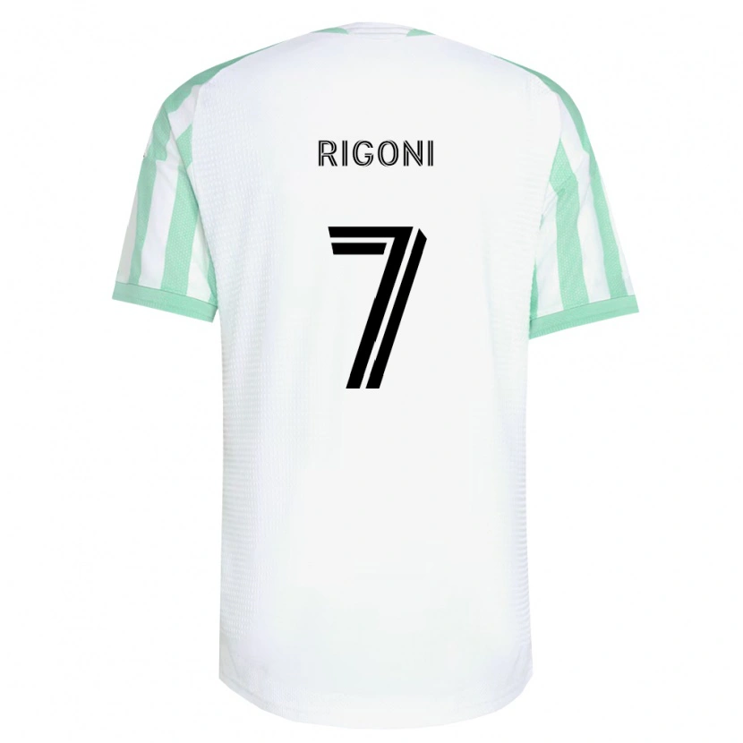 Danxen Dames Emiliano Rigoni #7 Lichtgroen Zwart Wit Uitshirt Uittenue 2026/27 T-Shirt België