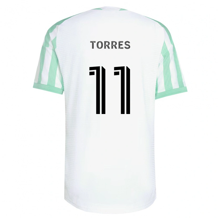 Danxen Dames Facundo Torres #11 Lichtgroen Zwart Wit Uitshirt Uittenue 2026/27 T-Shirt België