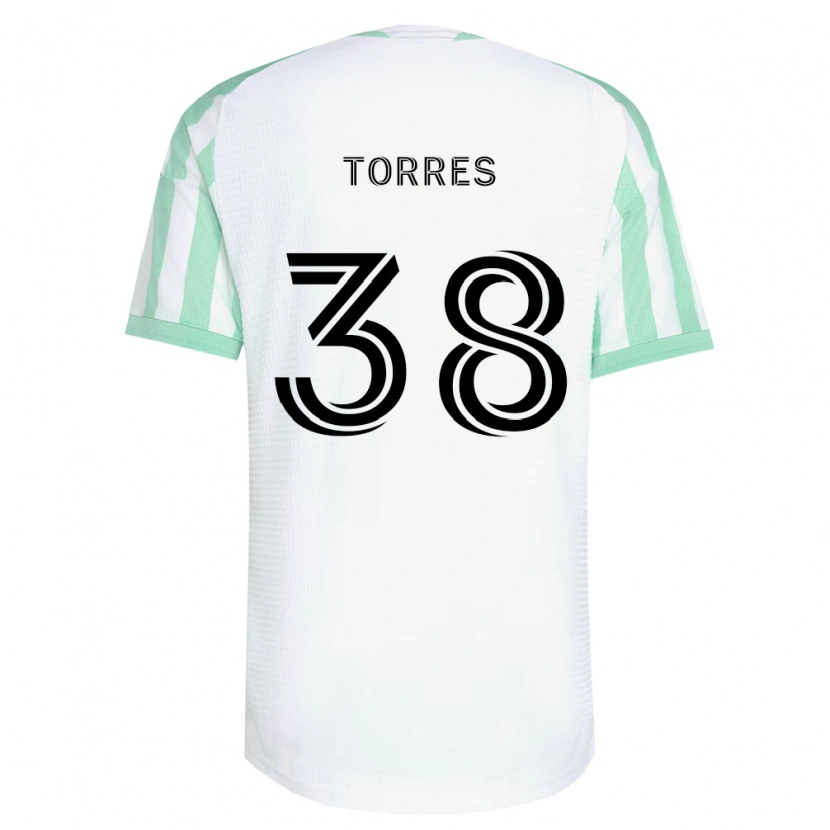 Danxen Dames Ervin Torres #38 Lichtgroen Zwart Wit Uitshirt Uittenue 2026/27 T-Shirt België