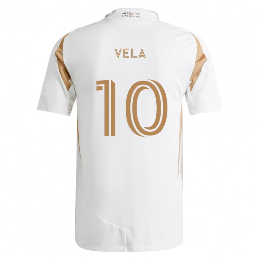 Danxen Dames Carlos Vela #10 Wit Bruin Uitshirt Uittenue 2026/27 T-Shirt België