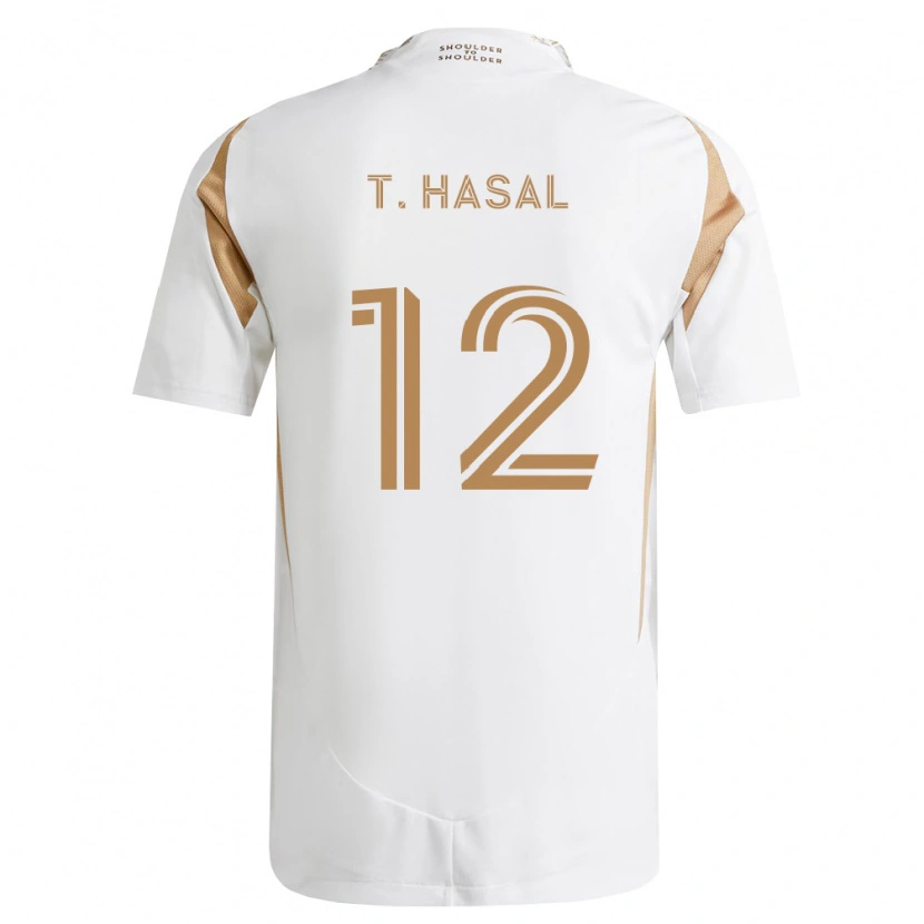 Danxen Dames Thomas Hasal #12 Wit Bruin Uitshirt Uittenue 2026/27 T-Shirt België