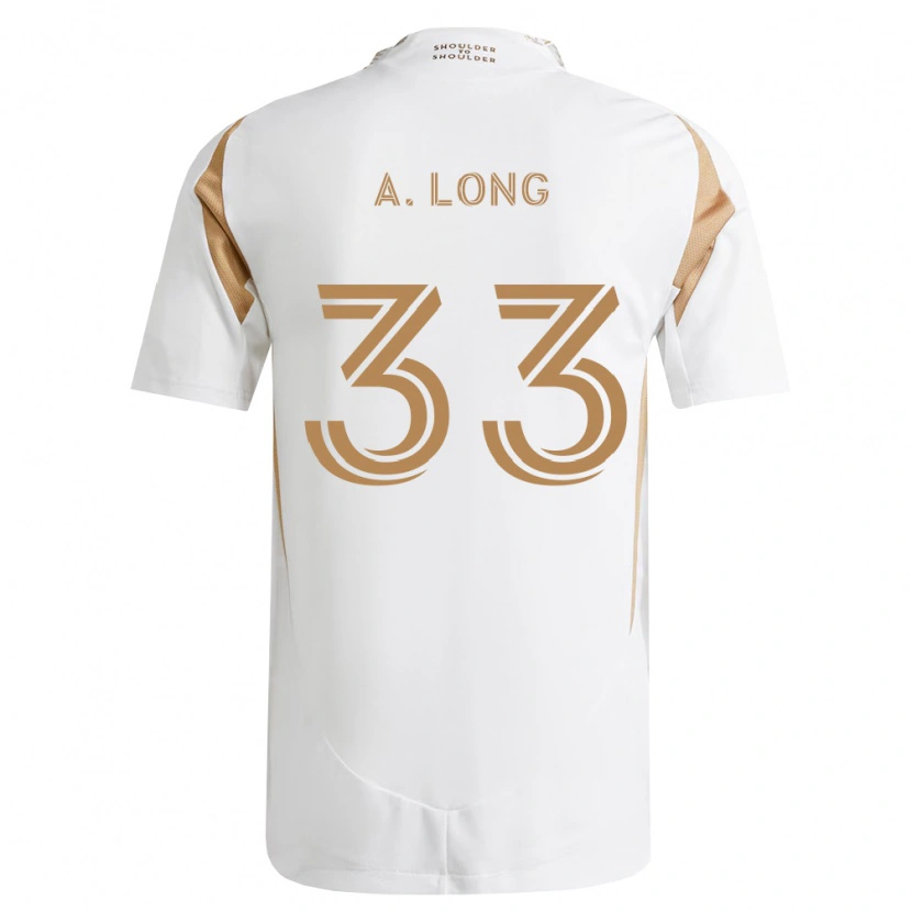 Danxen Dames Aaron Long #33 Wit Bruin Uitshirt Uittenue 2026/27 T-Shirt België