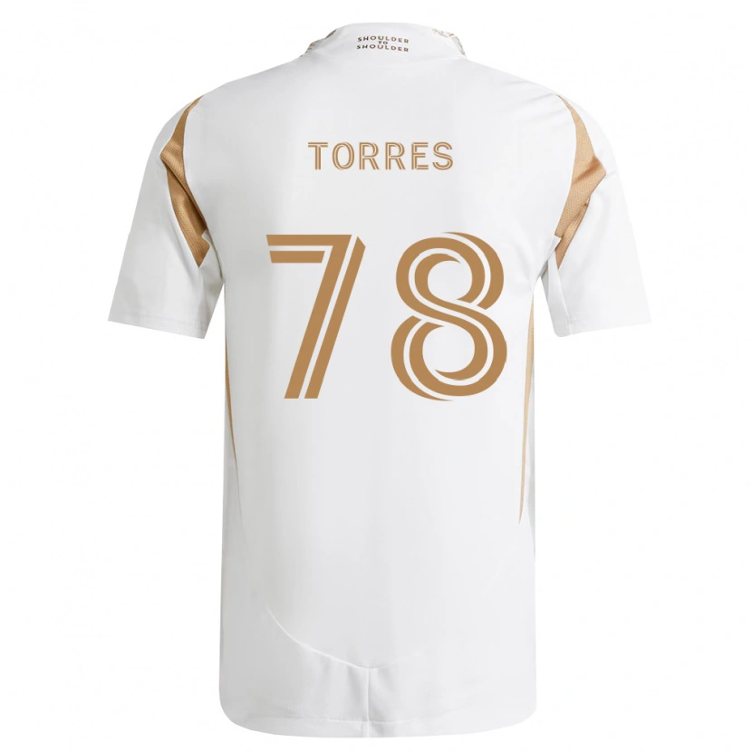 Danxen Dames Lisandro Torres #78 Wit Bruin Uitshirt Uittenue 2026/27 T-Shirt België