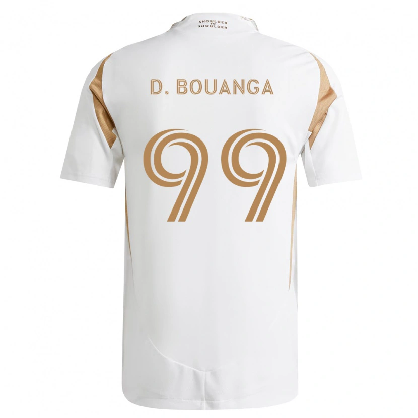 Danxen Dames Denis Bouanga #99 Wit Bruin Uitshirt Uittenue 2026/27 T-Shirt België