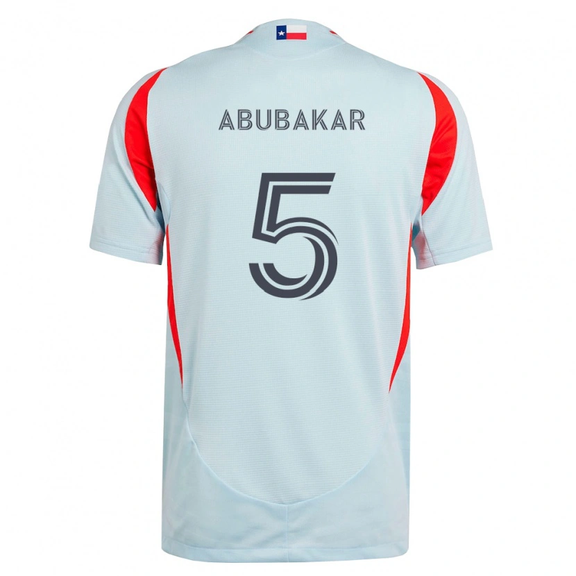 Danxen Dames Lalas Abubakar #5 Donkergrijs Wit Rood Uitshirt Uittenue 2026/27 T-Shirt België