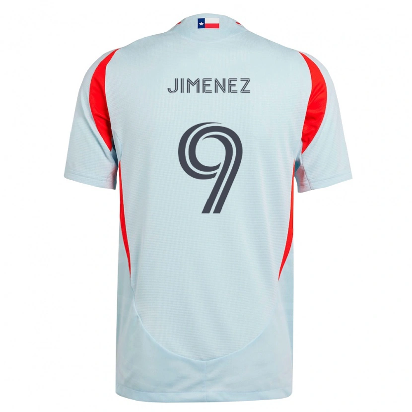 Danxen Dames Jesús Jiménez #9 Donkergrijs Wit Rood Uitshirt Uittenue 2026/27 T-Shirt België