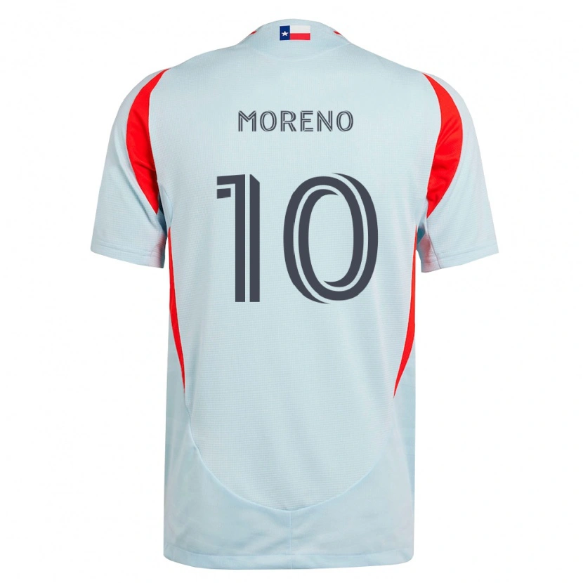 Danxen Dames Santiago Moreno #10 Donkergrijs Wit Rood Uitshirt Uittenue 2026/27 T-Shirt België
