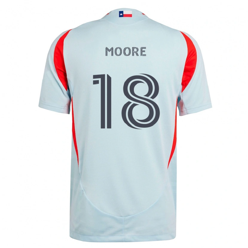 Danxen Dames Shaq Moore #18 Donkergrijs Wit Rood Uitshirt Uittenue 2026/27 T-Shirt België