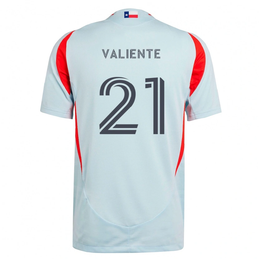 Danxen Dames Joaquín Valiente #21 Donkergrijs Wit Rood Uitshirt Uittenue 2026/27 T-Shirt België