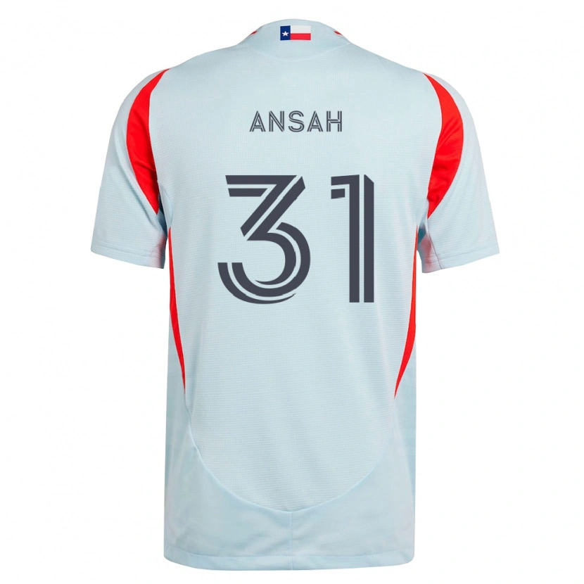 Danxen Dames Eugene Ansah #31 Donkergrijs Wit Rood Uitshirt Uittenue 2026/27 T-Shirt België