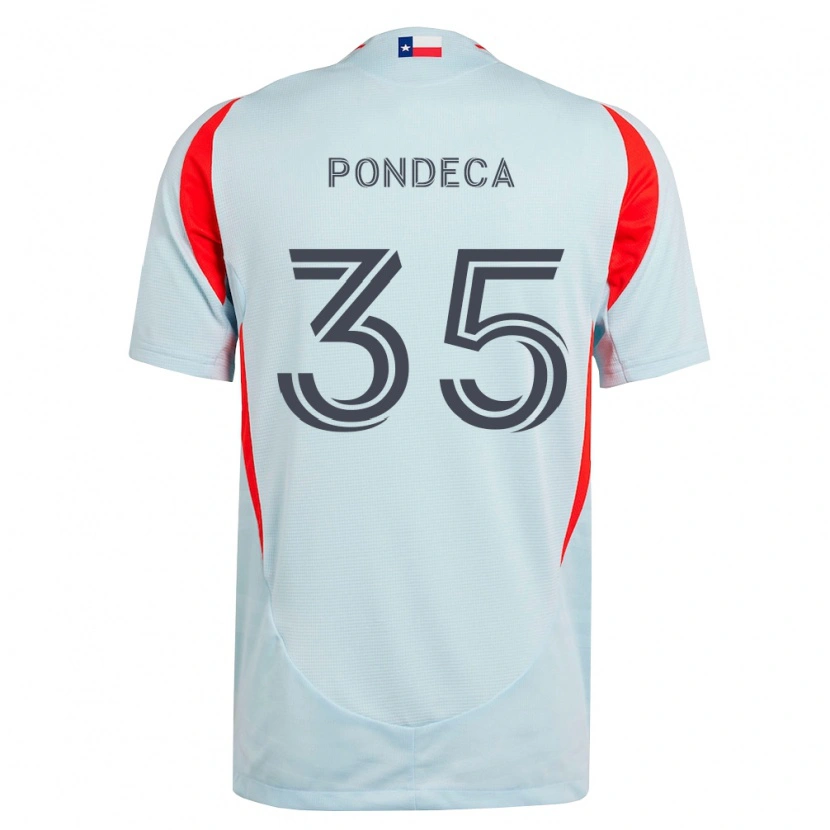 Danxen Dames Tomas Pondeca #35 Donkergrijs Wit Rood Uitshirt Uittenue 2026/27 T-Shirt België
