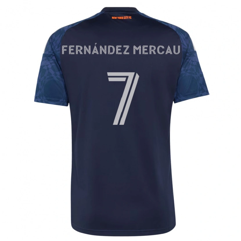 Danxen Dames Nicolás Fernández Mercau #7 Diep Blauw Wit Uitshirt Uittenue 2026/27 T-Shirt België