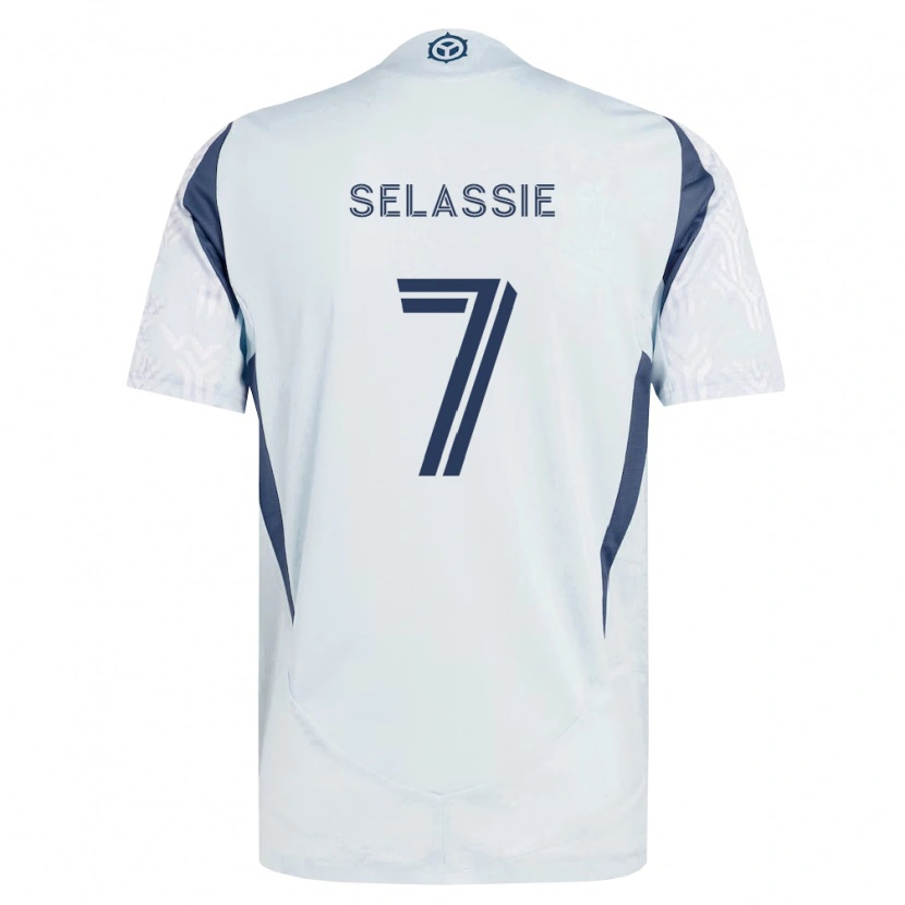 Danxen Dames Maren Haile-Selassie #7 Blauw Grijs Wit Uitshirt Uittenue 2026/27 T-Shirt België
