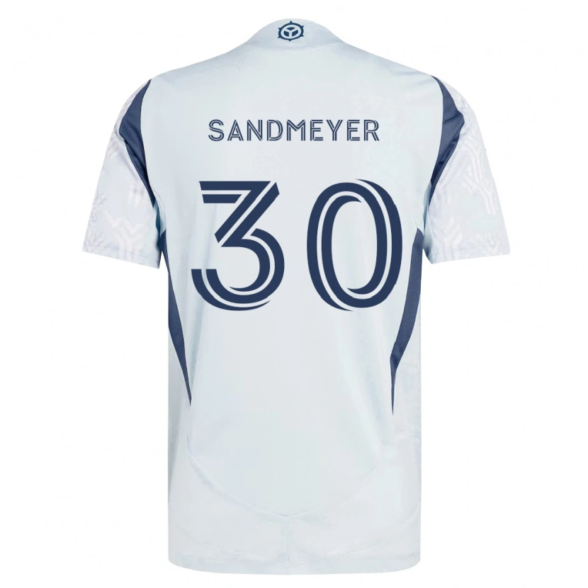 Danxen Dames Jack Sandmeyer #30 Blauw Grijs Wit Uitshirt Uittenue 2026/27 T-Shirt België
