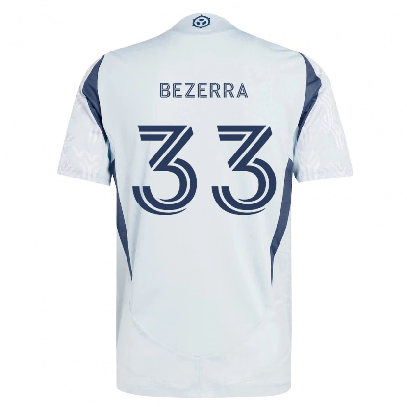 Danxen Dames Victor Bezerra #33 Blauw Grijs Wit Uitshirt Uittenue 2026/27 T-Shirt België