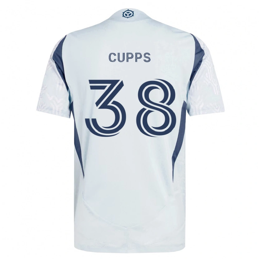 Danxen Dames Christopher Cupps #38 Blauw Grijs Wit Uitshirt Uittenue 2026/27 T-Shirt België