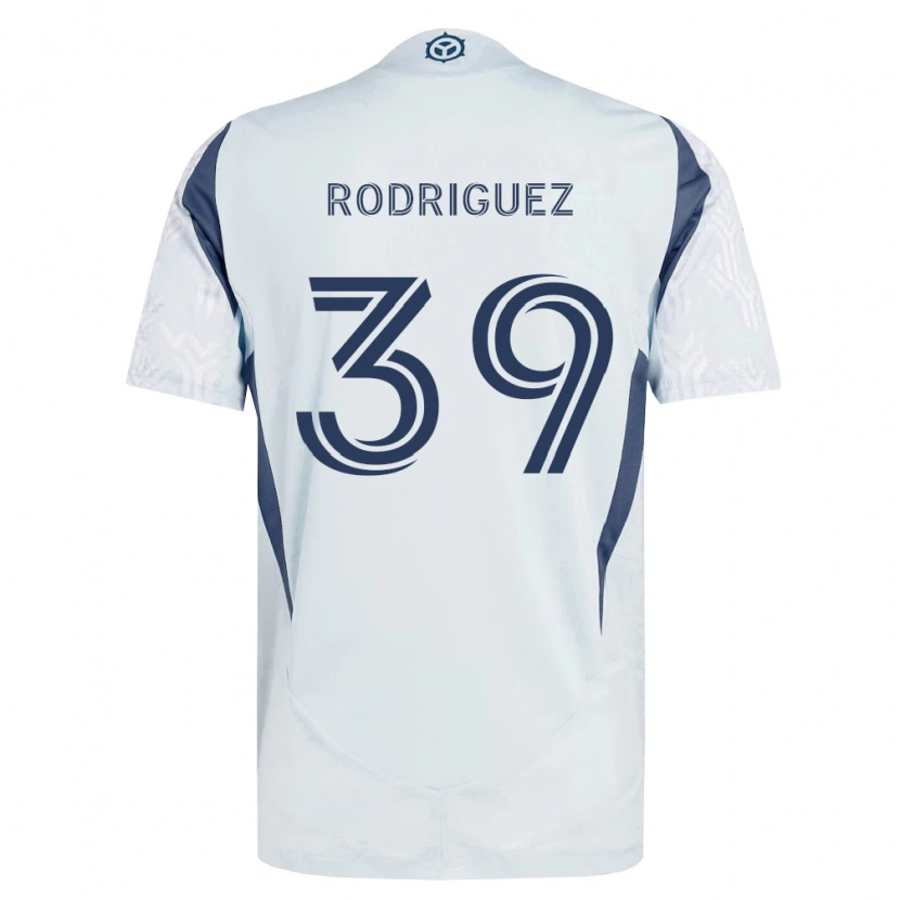 Danxen Dames Allan Rodriguez #39 Blauw Grijs Wit Uitshirt Uittenue 2026/27 T-Shirt België