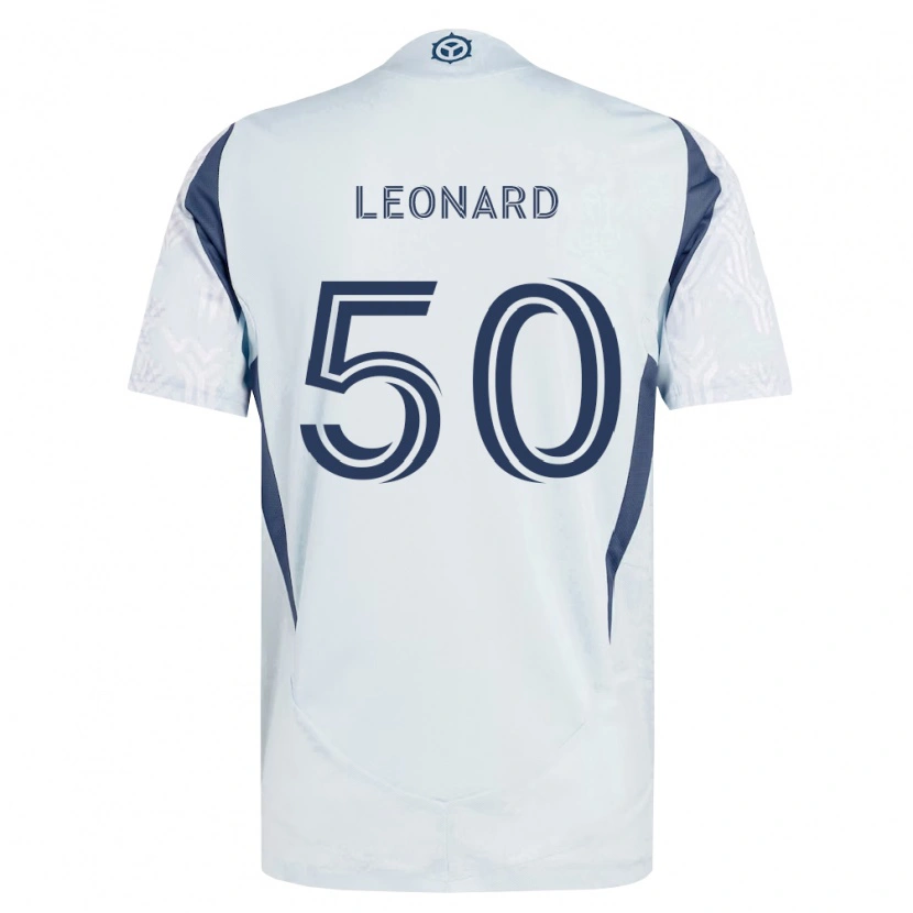 Danxen Dames Eric Leonard #50 Blauw Grijs Wit Uitshirt Uittenue 2026/27 T-Shirt België