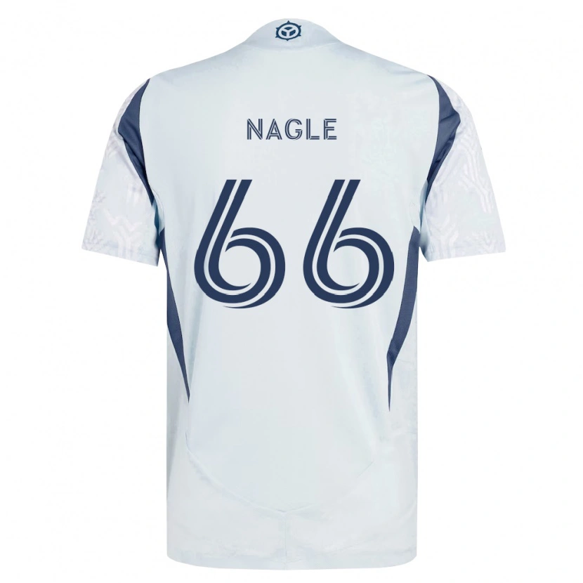 Danxen Dames Chase Nagle #66 Blauw Grijs Wit Uitshirt Uittenue 2026/27 T-Shirt België
