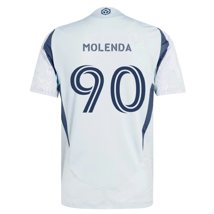 Danxen Dames David Molenda #90 Blauw Grijs Wit Uitshirt Uittenue 2026/27 T-Shirt België