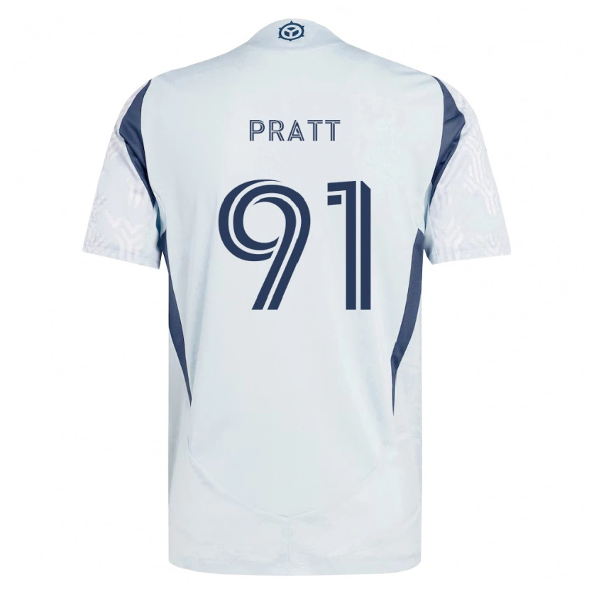 Danxen Dames Owen Pratt #91 Blauw Grijs Wit Uitshirt Uittenue 2026/27 T-Shirt België