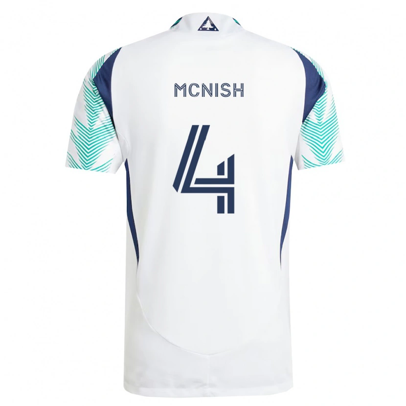 Danxen Dames Sheridan Mcnish #4 Wit Marineblauw Lichtgroen Uitshirt Uittenue 2026/27 T-Shirt België