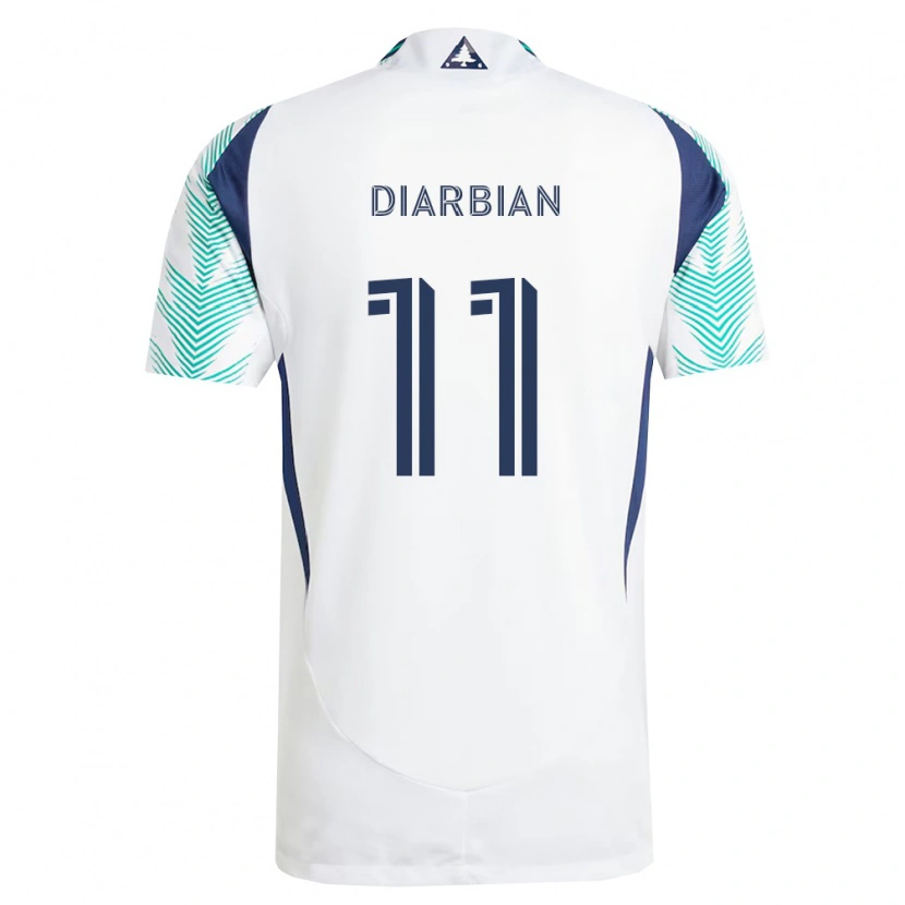 Danxen Dames Gevork Diarbian #11 Wit Marineblauw Lichtgroen Uitshirt Uittenue 2026/27 T-Shirt België