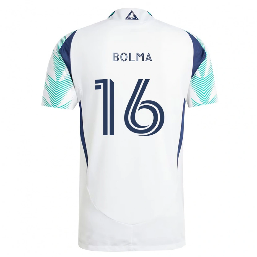 Danxen Dames Josh Bolma #16 Wit Marineblauw Lichtgroen Uitshirt Uittenue 2026/27 T-Shirt België