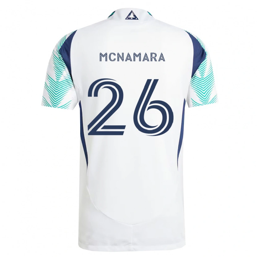 Danxen Dames Tommy Mcnamara #26 Wit Marineblauw Lichtgroen Uitshirt Uittenue 2026/27 T-Shirt België