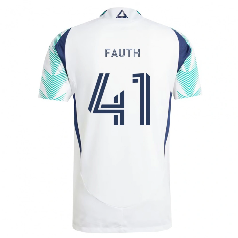 Danxen Dames Ryker Fauth #41 Wit Marineblauw Lichtgroen Uitshirt Uittenue 2026/27 T-Shirt België